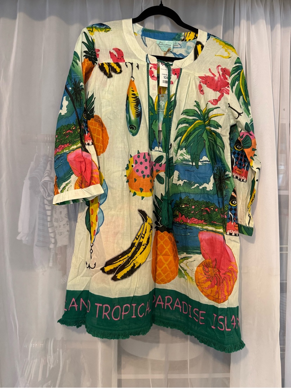 Tropical Print Swim Coverup